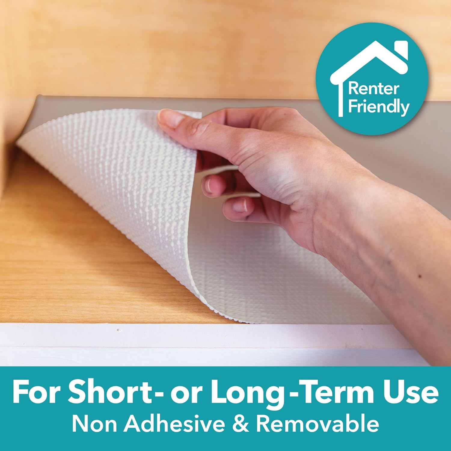Smooth Top EasyLiner for Cabinets & Drawers, Easy to Install
