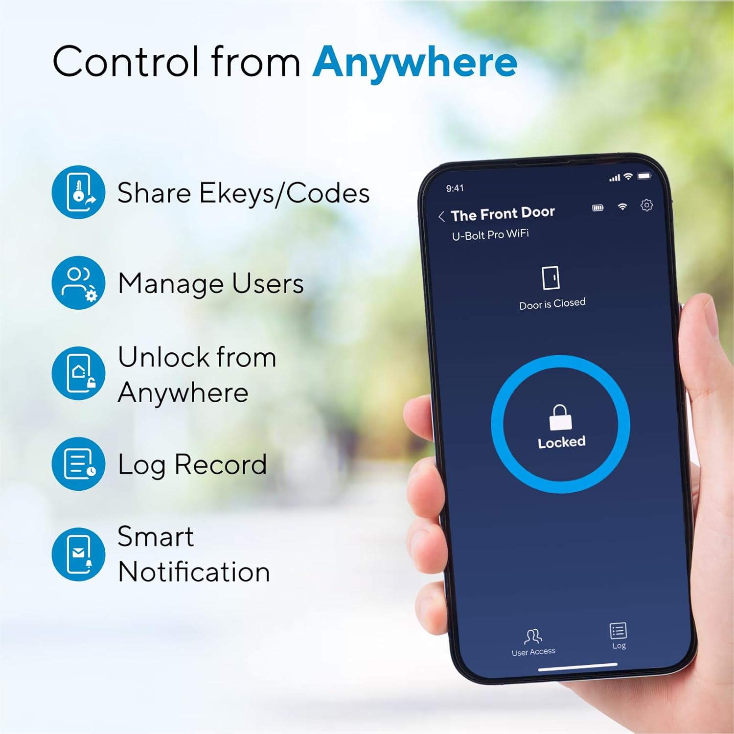 wifi smart deadbolt product view