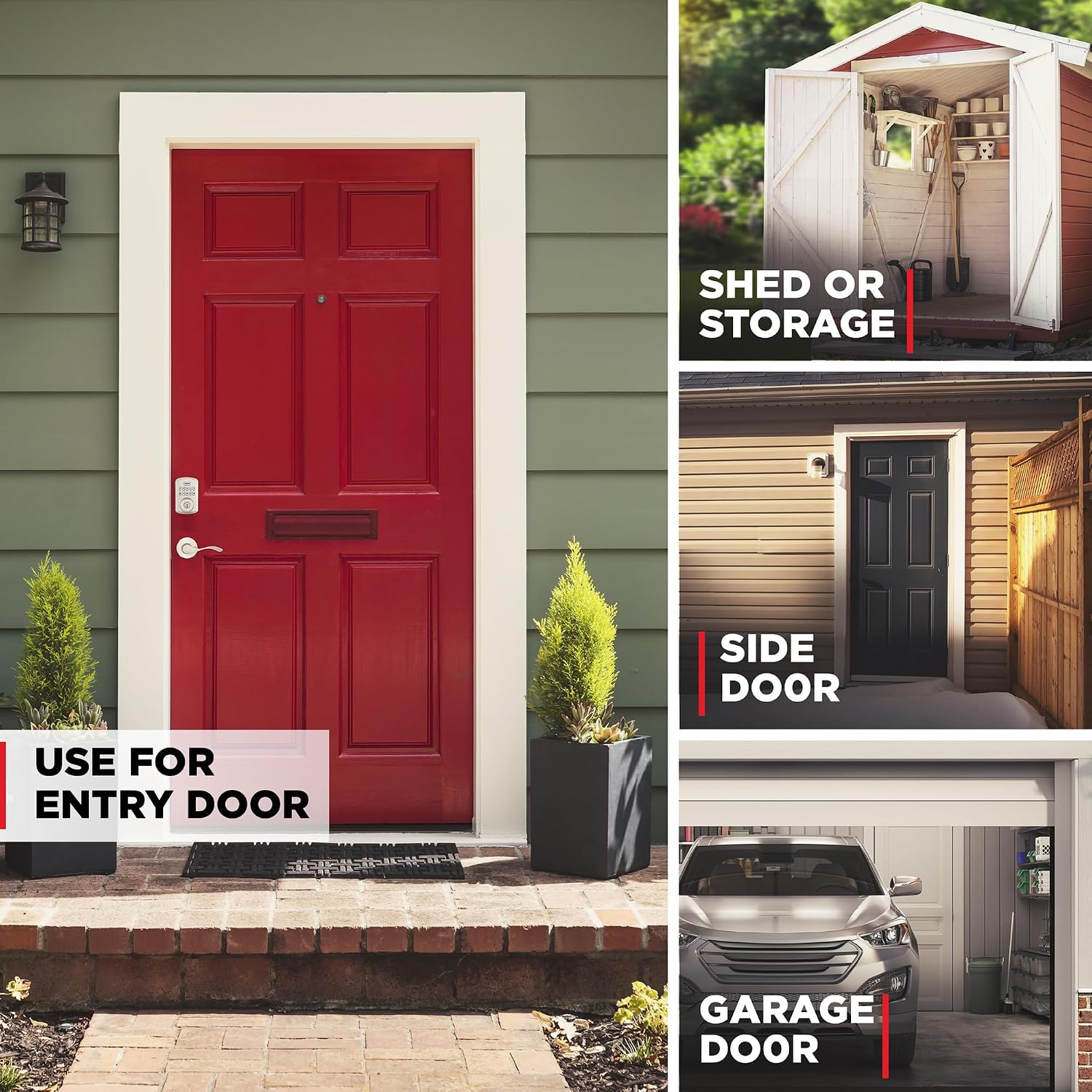 keyless deadbolt lock in action