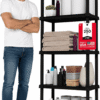 IRIS USA 5-Shelf Light Duty Plastic Storage Shelves, 250lb Capacity