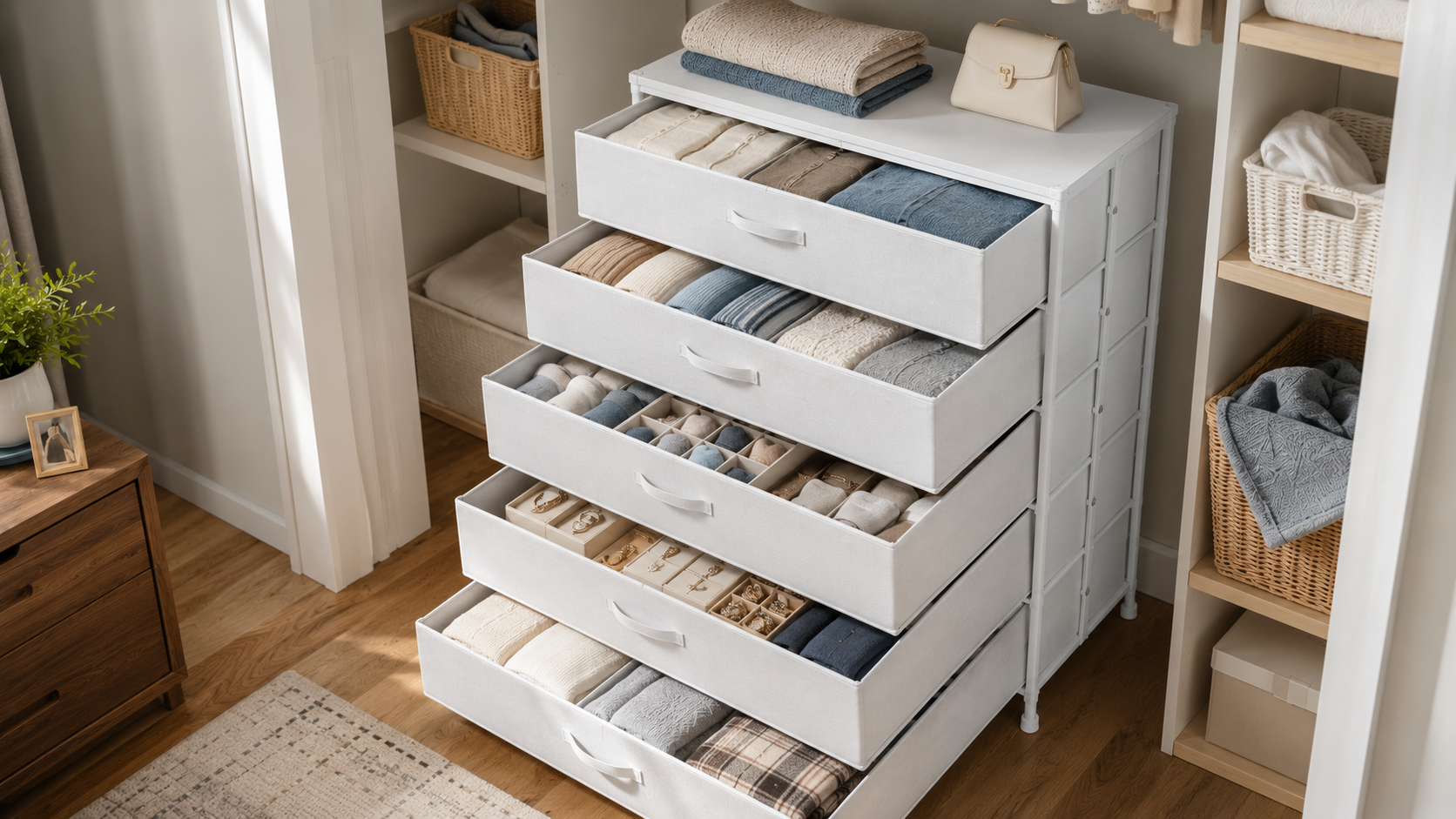 Bedroom Closet Organizer Drawers: Expert Review for 5 Drawers (2026) 2 bedroom closet organizer drawers in action