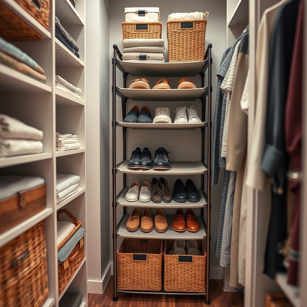 shoe rack in action
