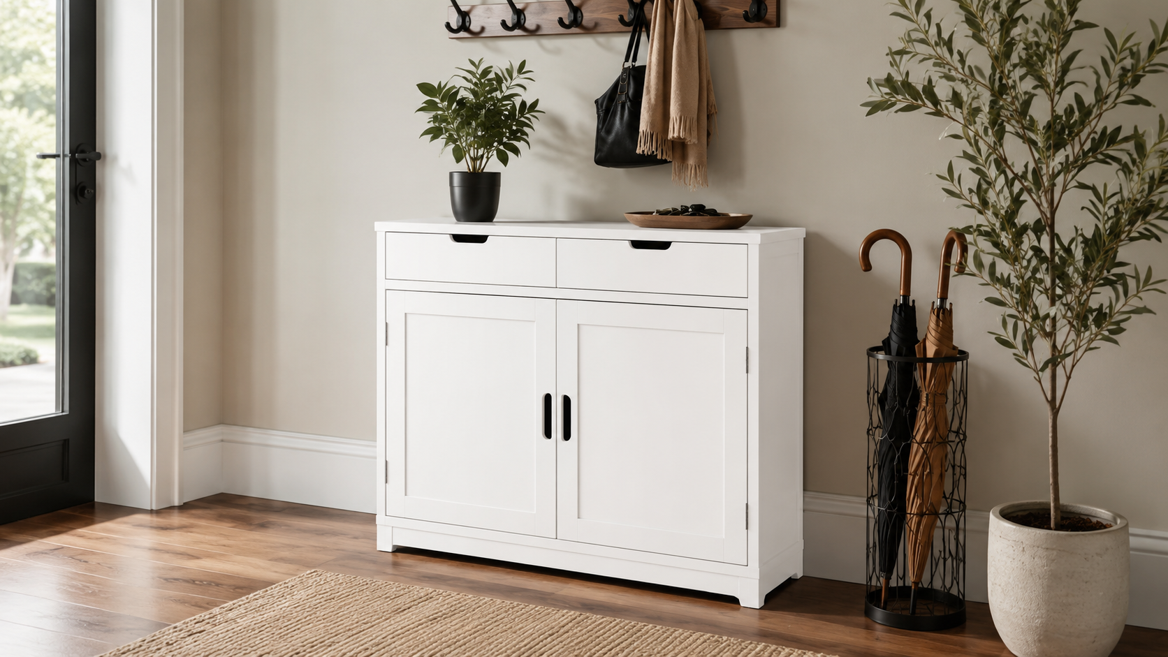 vasagle floor storage cabinet product view