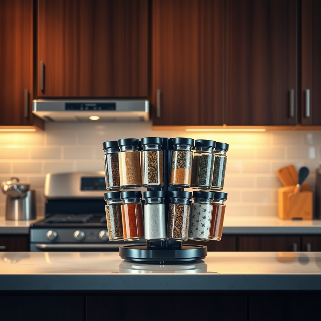Revolving Spice Rack: Essential 16 Jar Honest Review (2026) 2 revolving spice rack product view