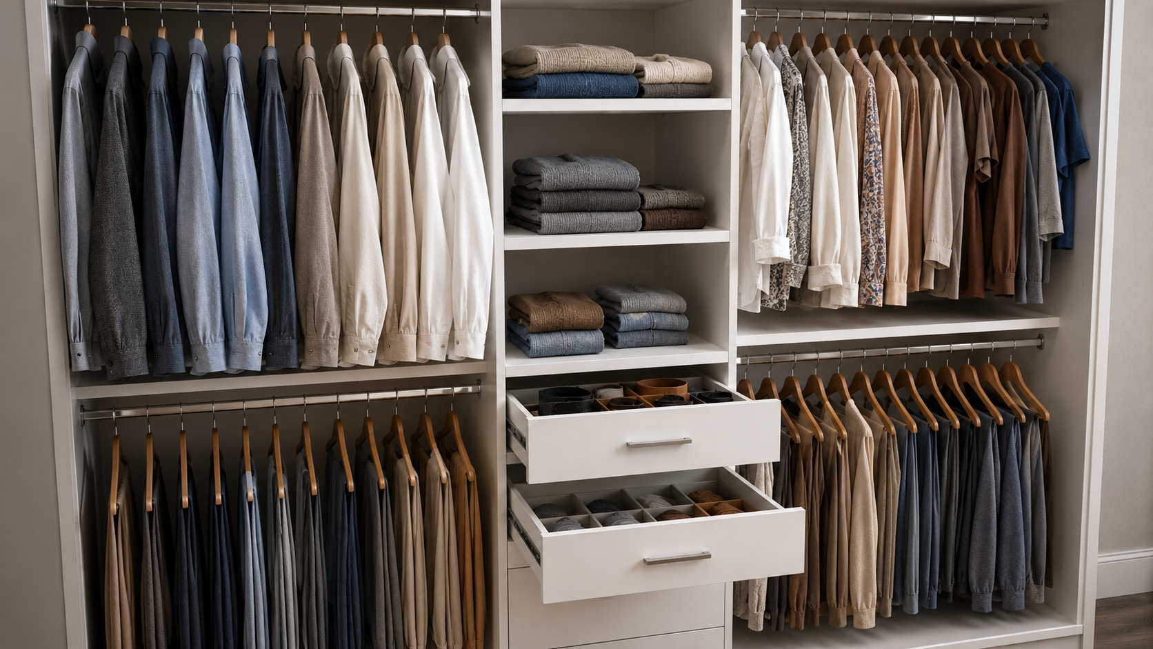 closetmaid suitesymphony closet organizer in action