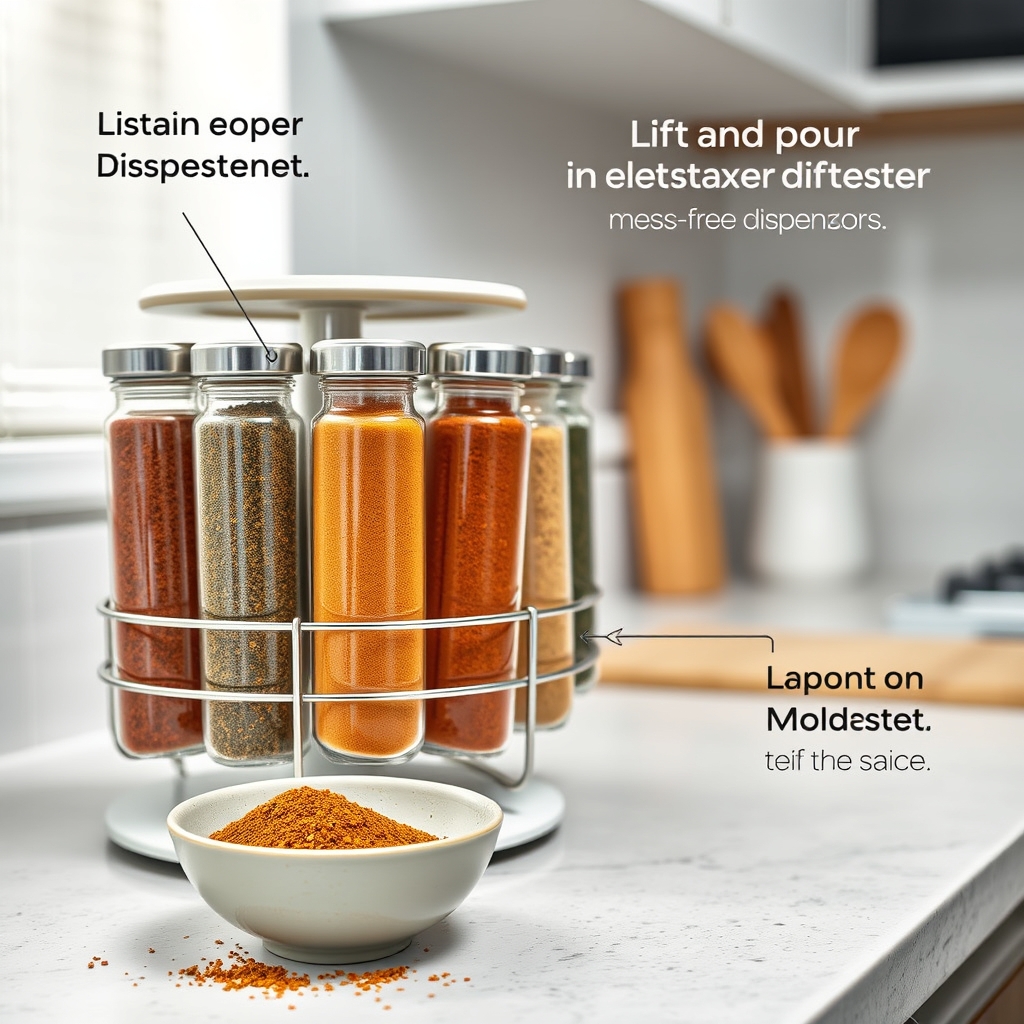 Revolving Spice Rack: Essential 16 Jar Honest Review (2026) 3 revolving spice rack in action