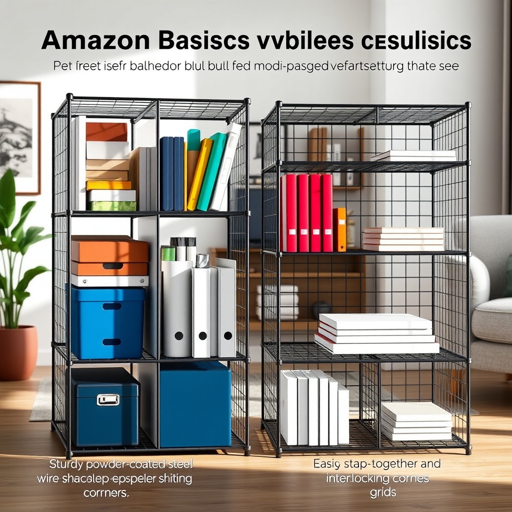 Wire Cube Organizer: Essential Review of 6 Cube Modular Shelf (2026) 2 wire cube organizer in action