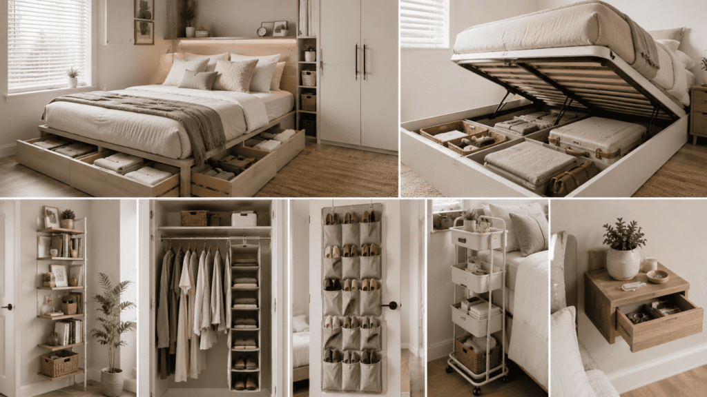 Storage Solutions for Small Bedrooms: 20 Clever Ideas to Double Your Space 2 storage solutions