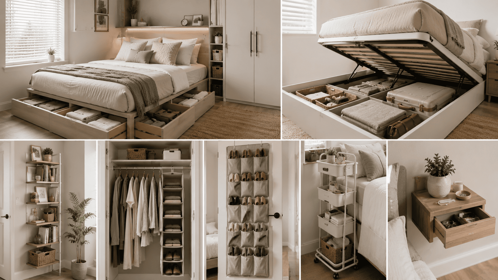 Storage Solutions for Small Bedrooms: 20 Clever Ideas to Double Your Space 1 storage solutions