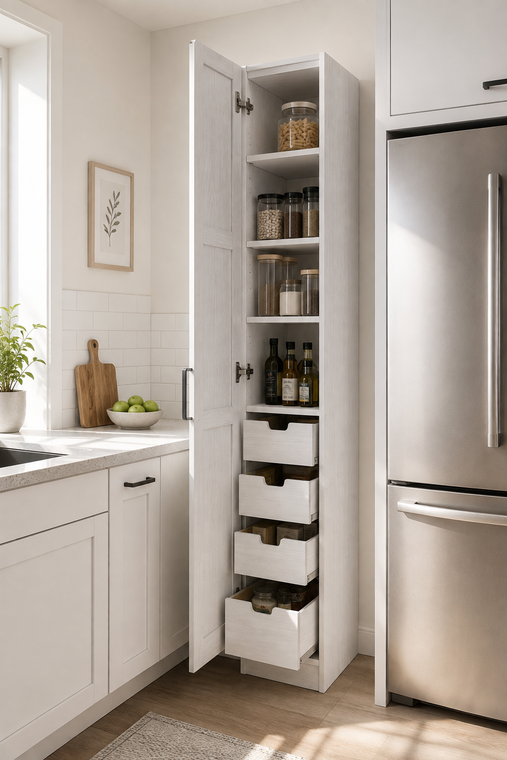 freestanding kitchen pantry cabinet - Illustration 1