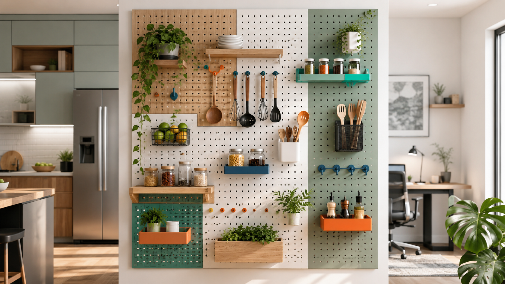 pegboard wall organizer