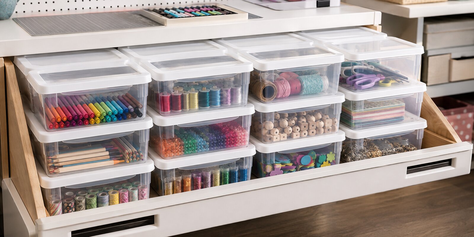 IRIS USA Storage Bins storage setup