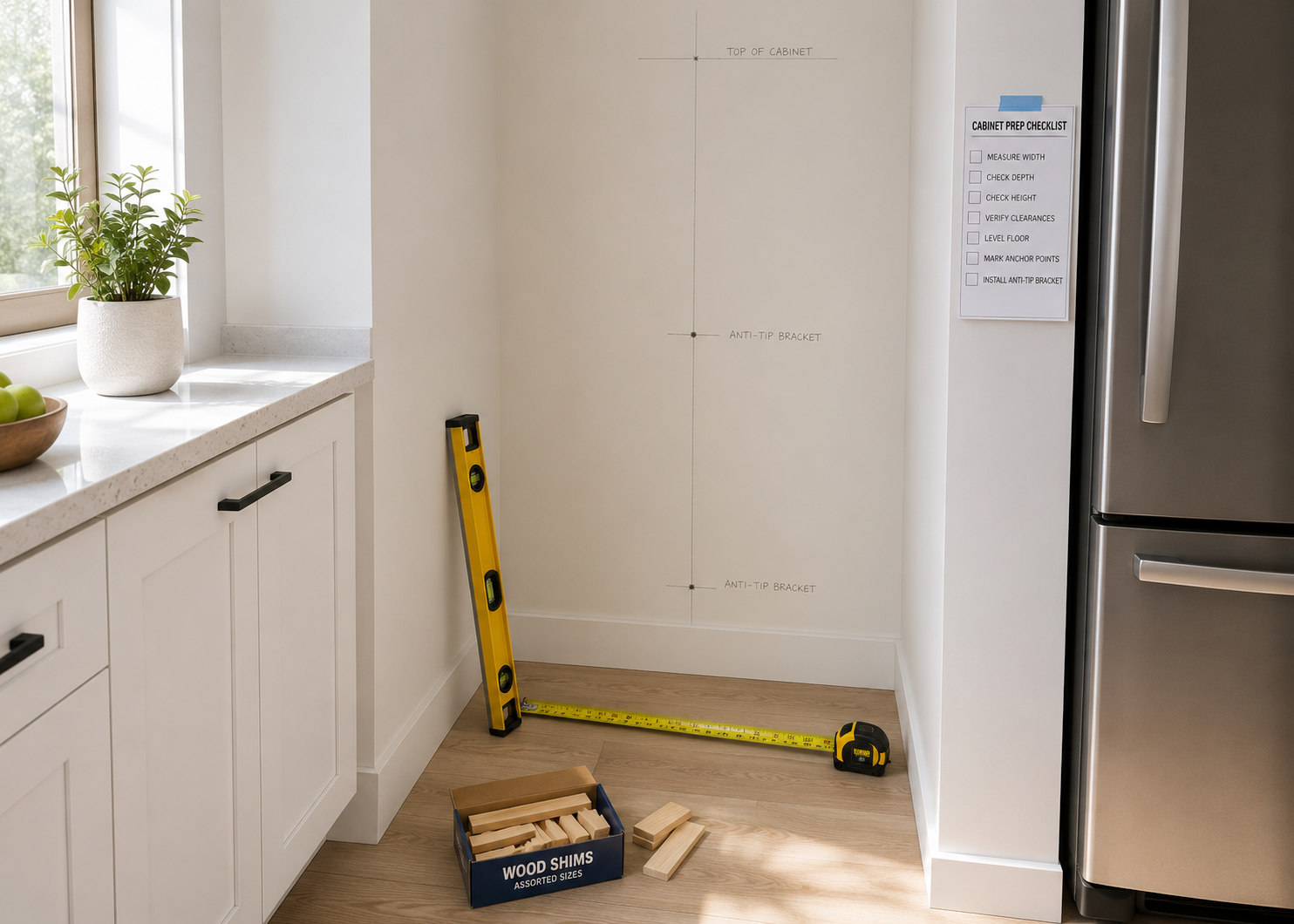 freestanding kitchen pantry cabinet - Illustration 2