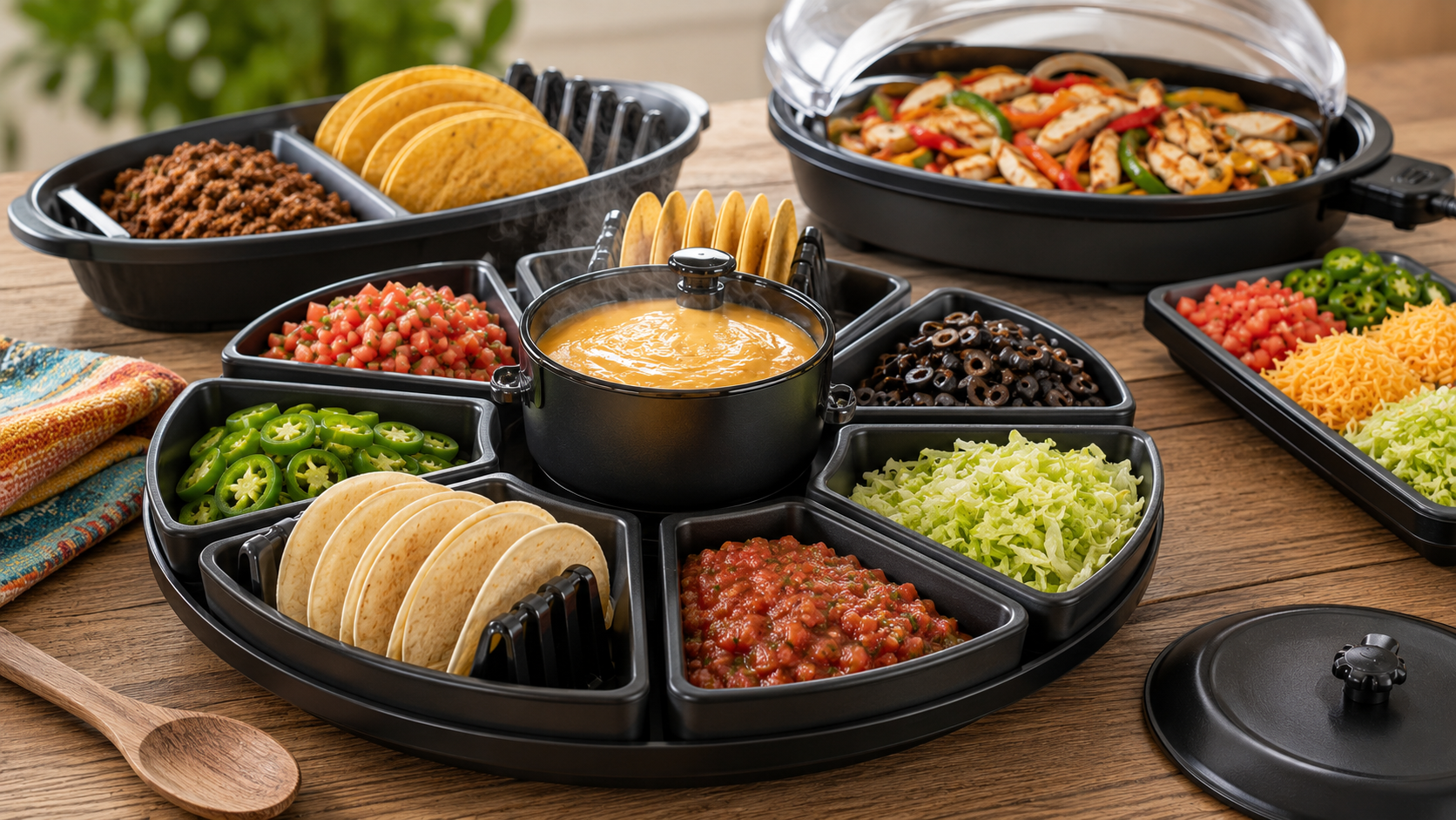 taco tuesday lazy susan in action
