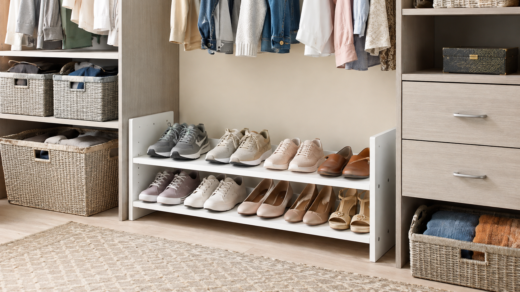 Whitmor Stackable Shoe Rack: Expert Review for Closets (2026) 1 whitmor stackable shoe rack product view