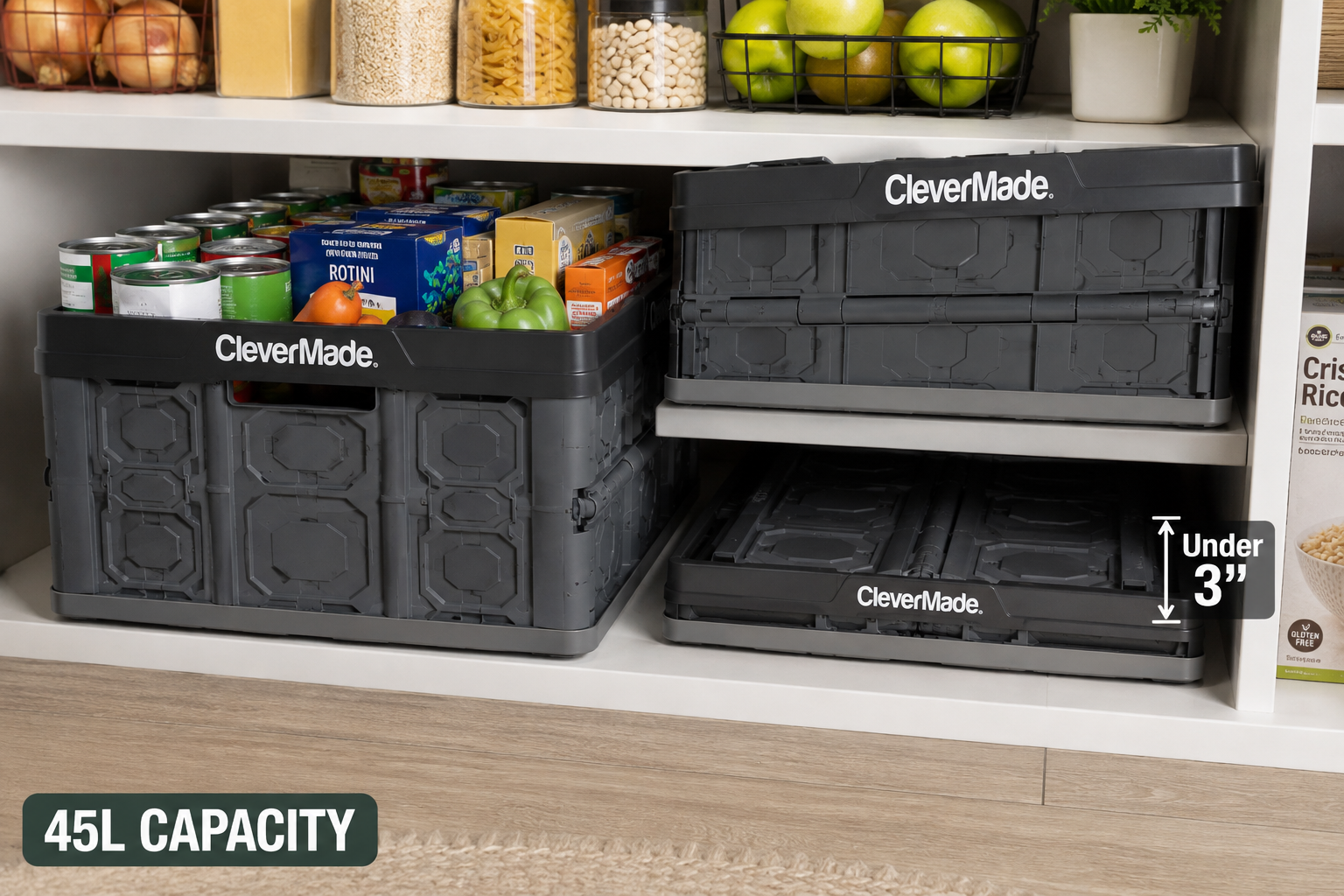 CleverMade Collapsible Utility Crate: Honest Review 45L (2026) 2 clevermade collapsible utility crate in action