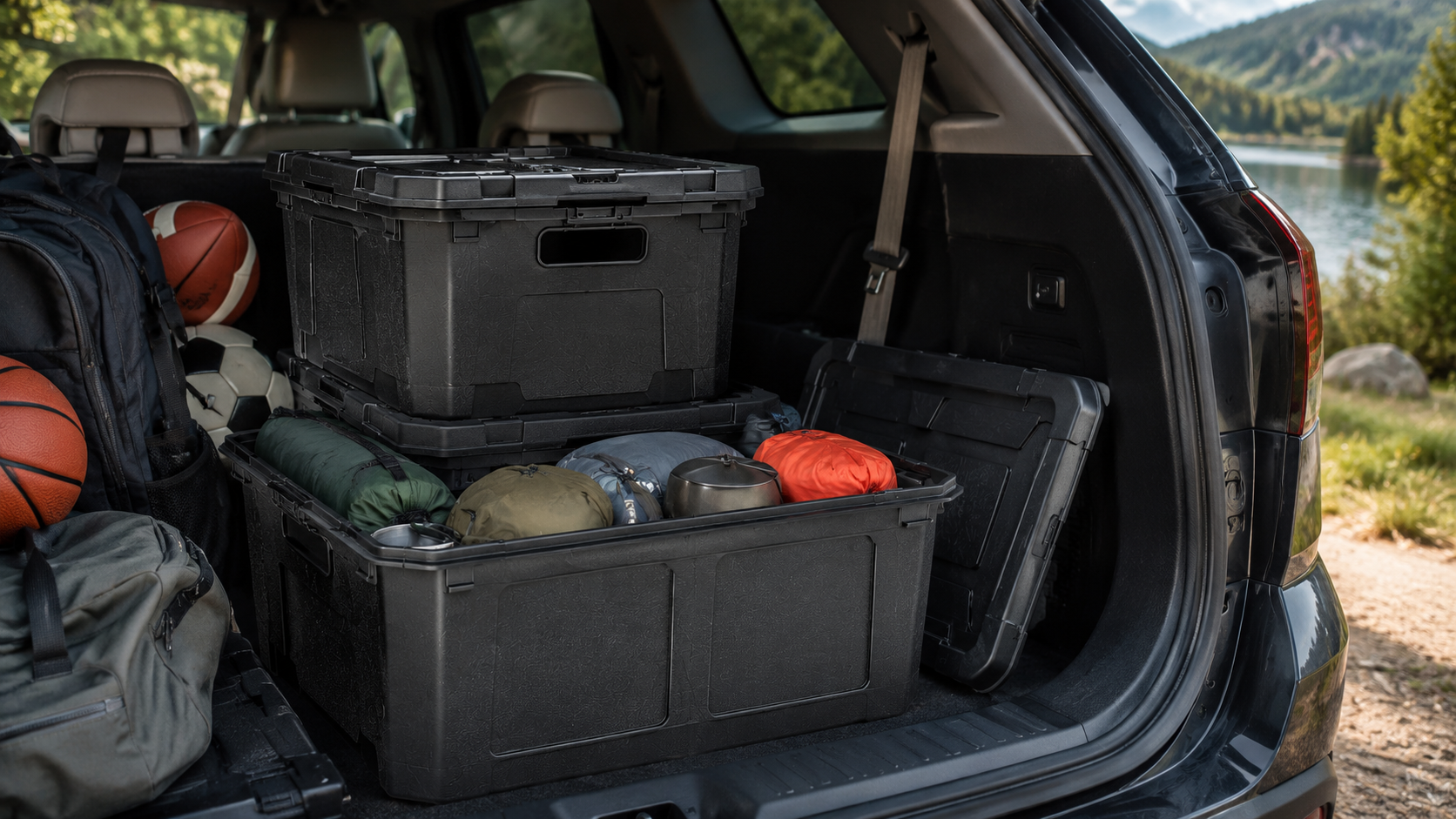 CleverMade Collapsible Storage Bins: Expert Review for Garage (2026) 2 clevermade collapsible storage bins in action