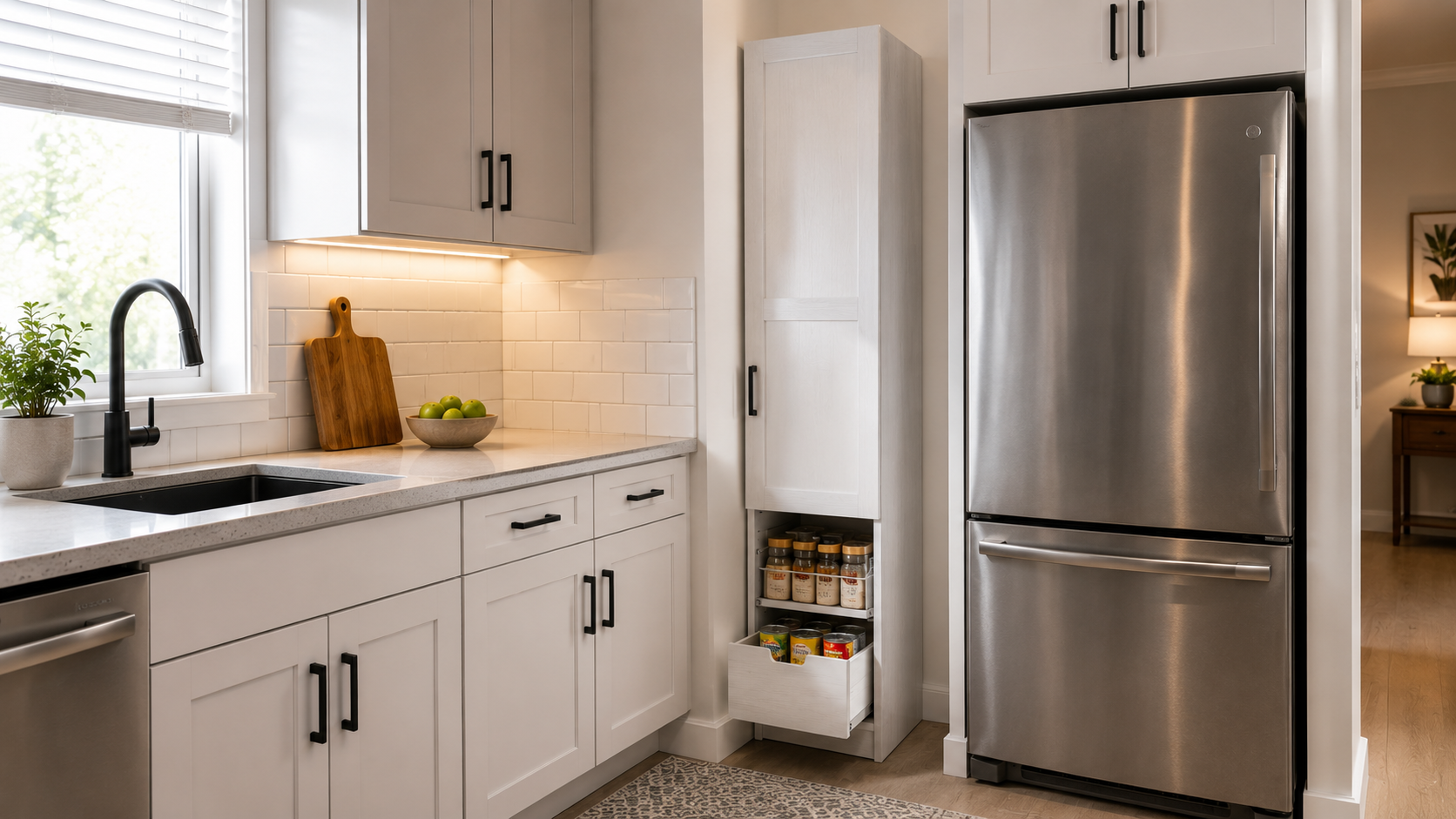 freestanding kitchen pantry cabinet