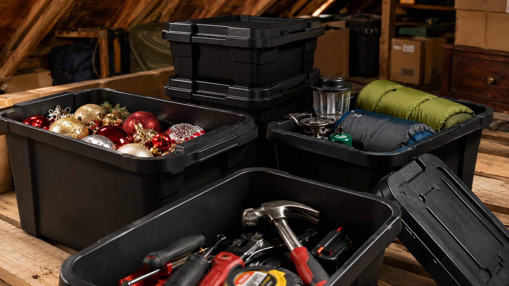 rubbermaid roughneck tote in action