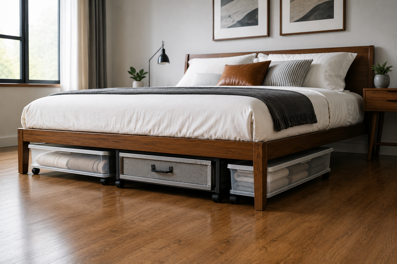 under-bed storage with wheels