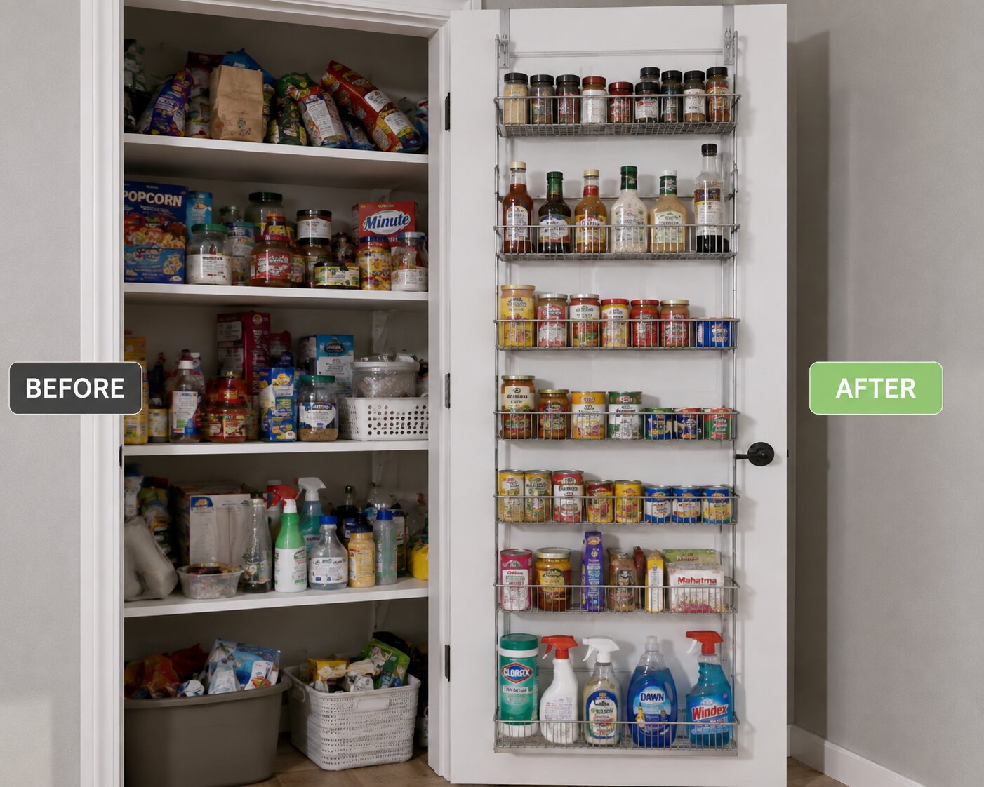 Over Door Pantry Organizer: Ultimate Review (2026) 2 Over Door Pantry Organizer storage setup