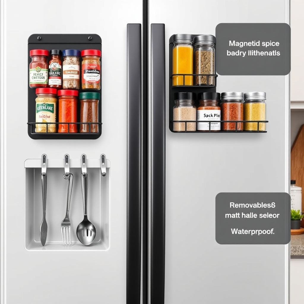 Magnetic Spice Rack: Essential Top Review With Hooks (2026) 2 magnetic spice rack in action