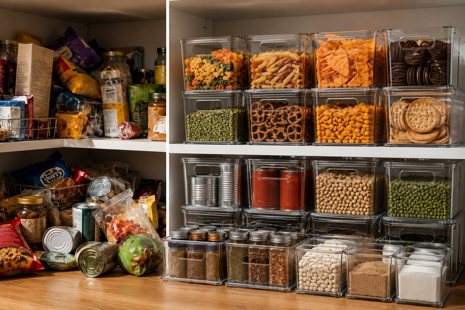 iDesign Stackable Handle Bins: 2026 Review 2 idesign stackable handle bin organizers in action