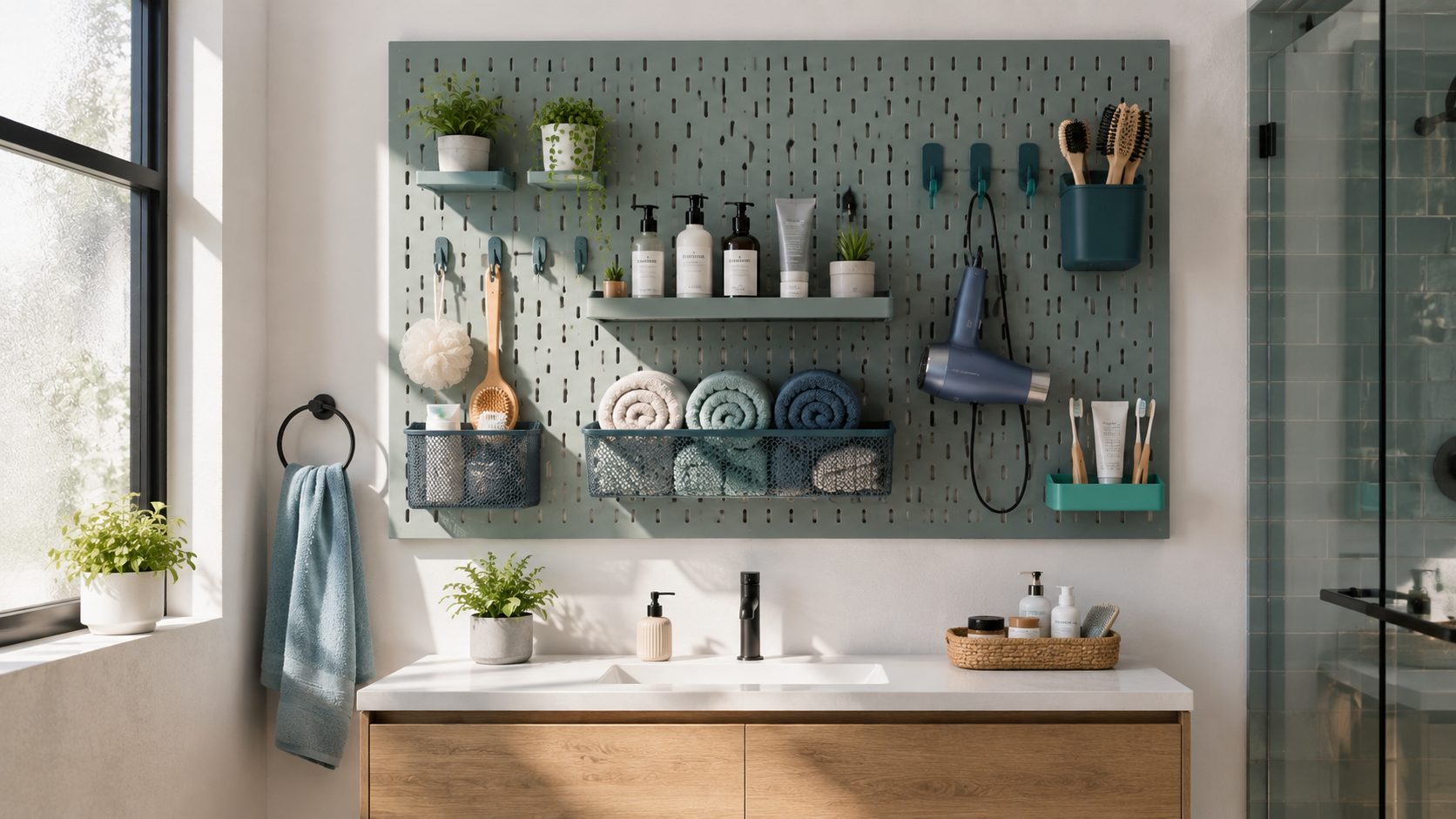pegboard wall organizer - Illustration 3