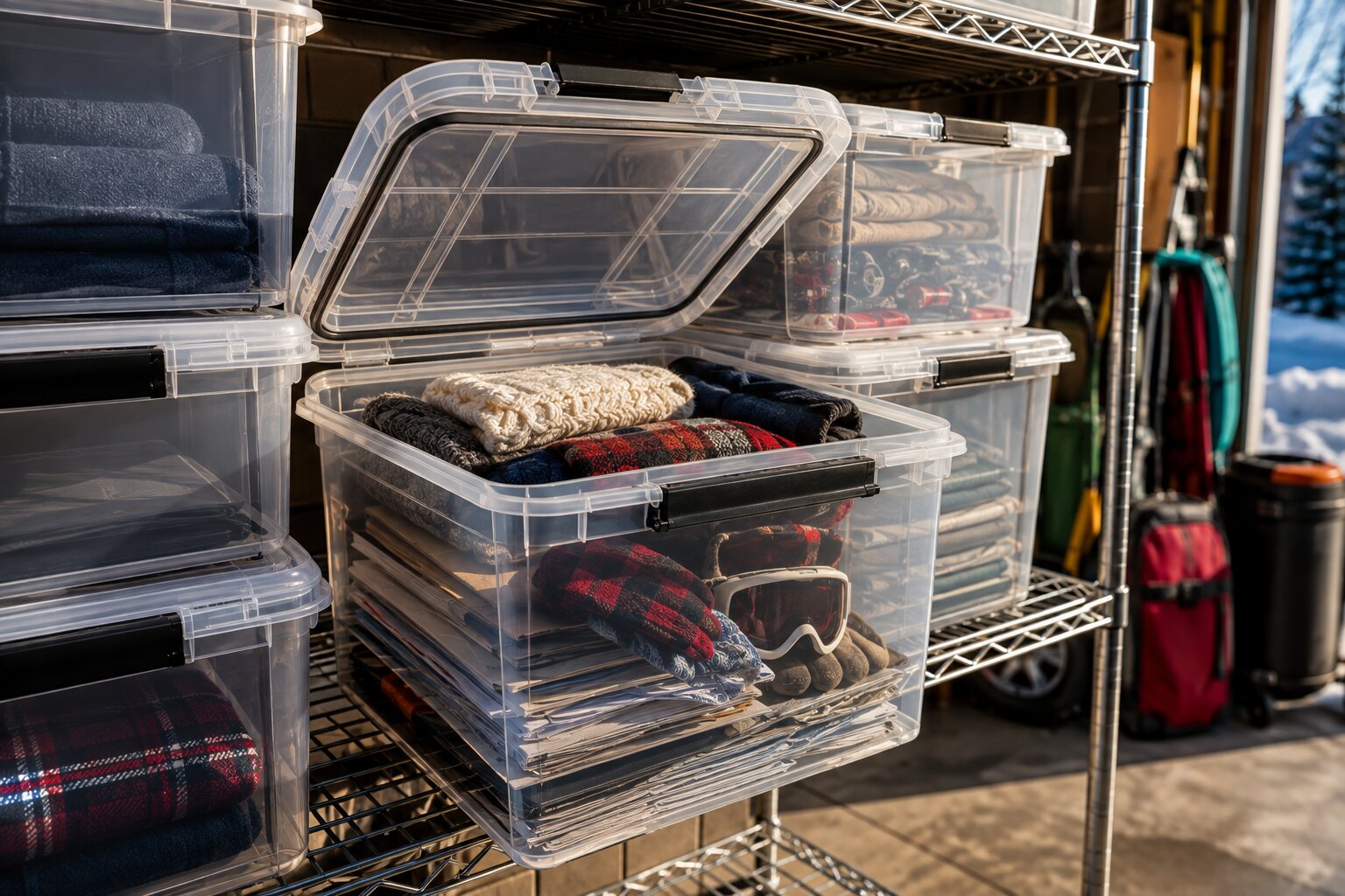 IRIS Storage Bins storage setup