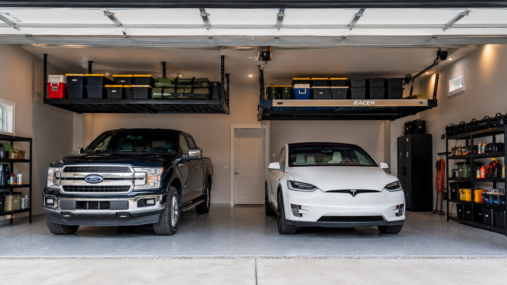 Overhead Garage Storage Rack: Safe Capacity, Install & Cost Guide 4 overhead garage storage rack - Illustration 3